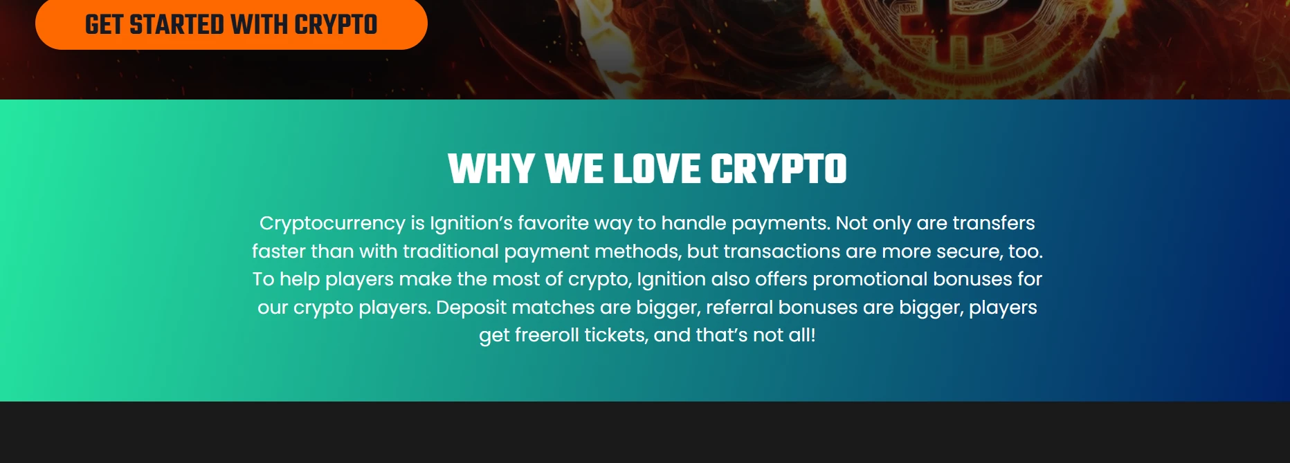Crypto acceped