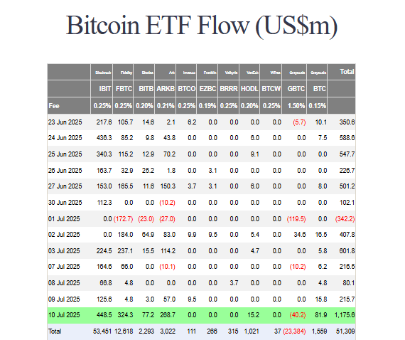 Bitcoin flows