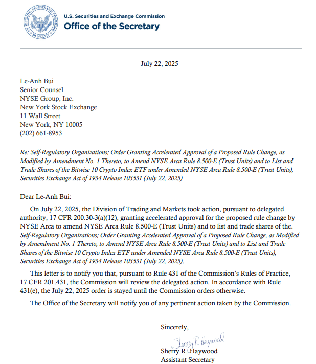 SEC response