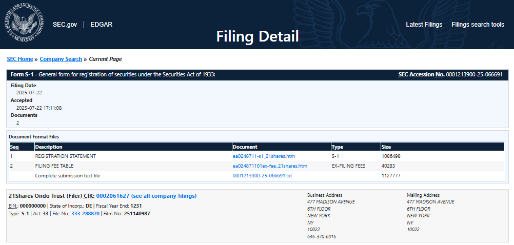 Filing