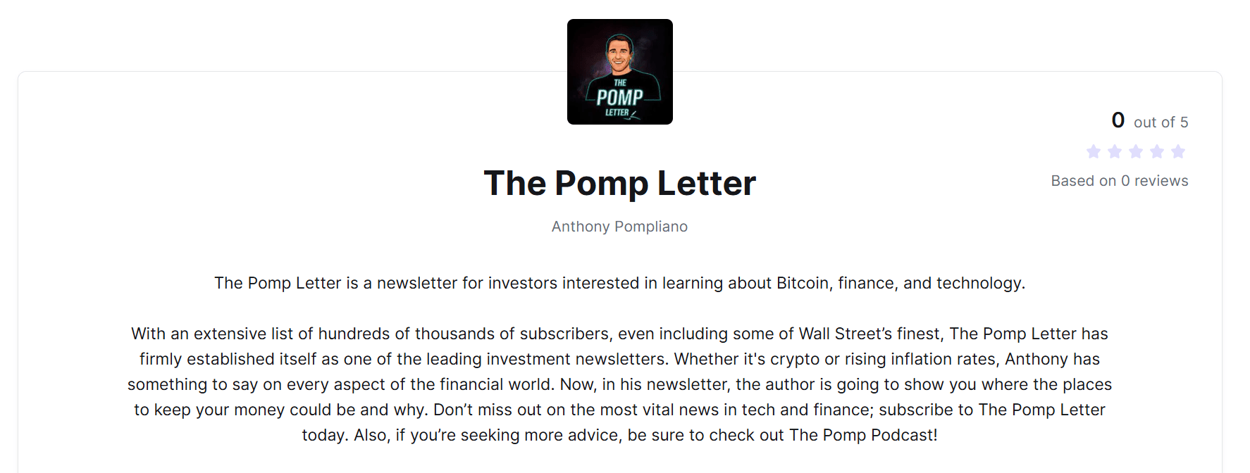 Pomp letter