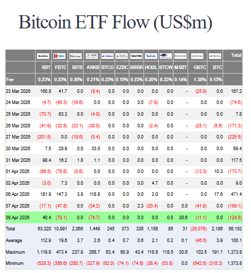 Bitcoin ETF flow
