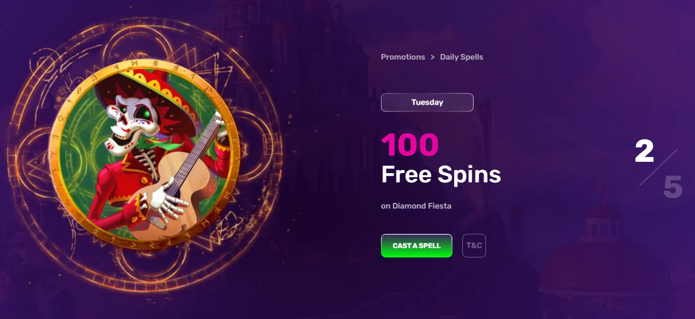 Shazam Casino Daily Spells