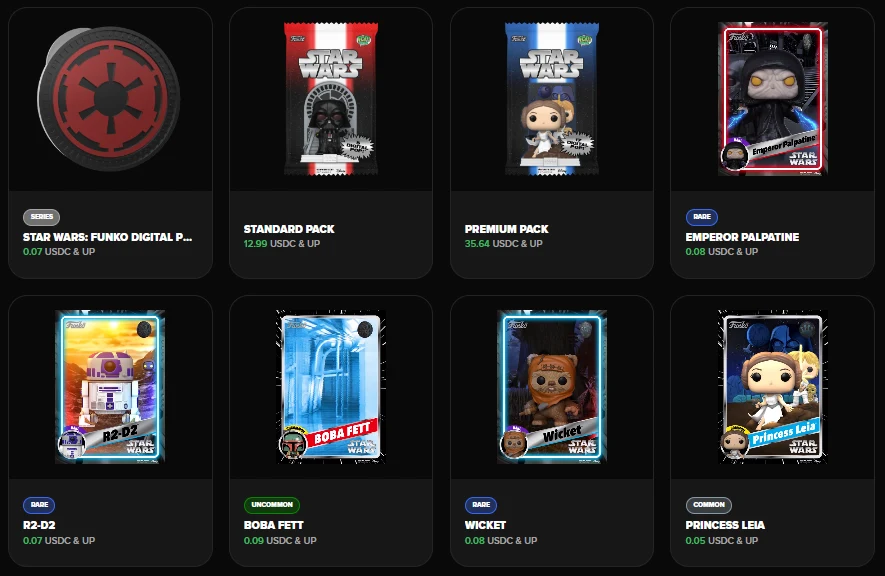 Star Wars NFT collection hot items