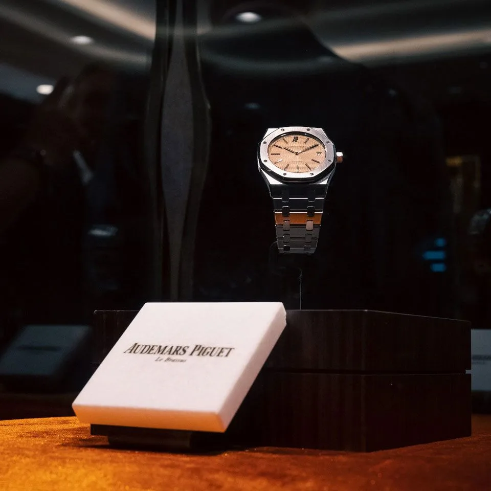 Tokenized Audemars Piguet watch on display.