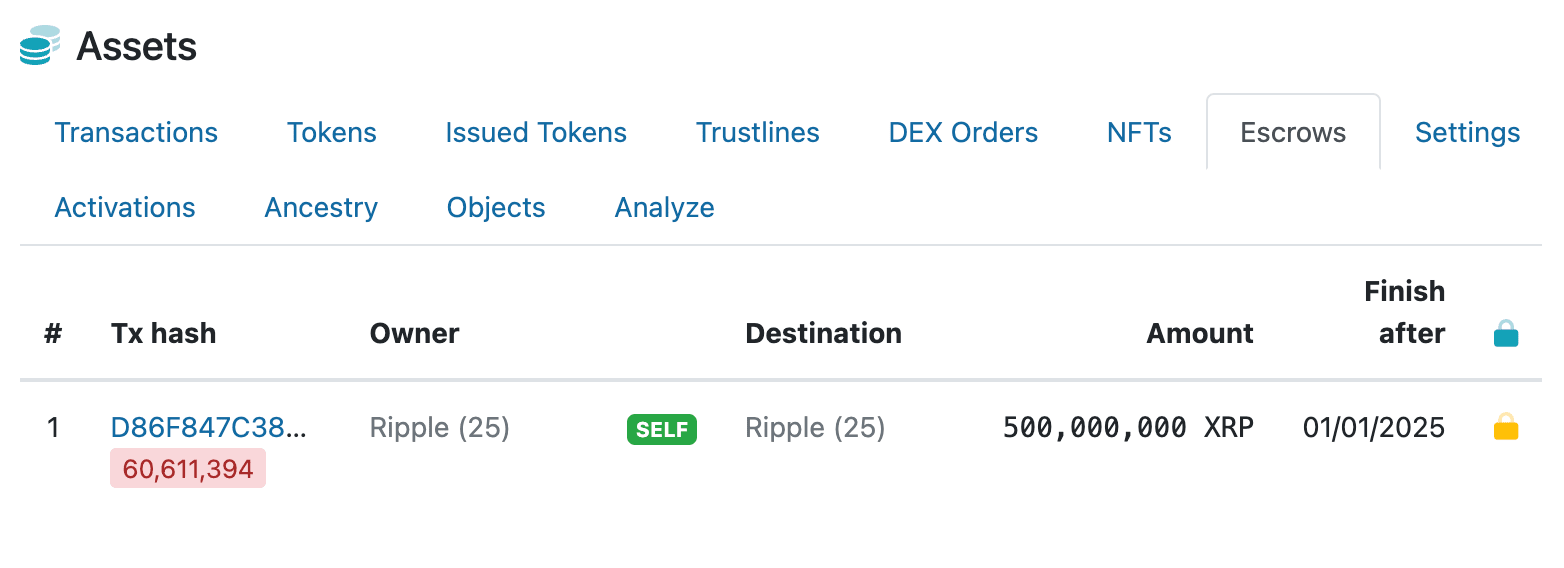XRPScan blockchain explorer