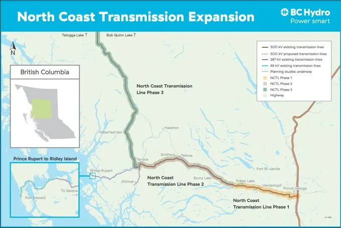 North Coast Transmission Expansion. Source: BC Hydro
