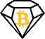 Bitcoin Diamond logo in svg format