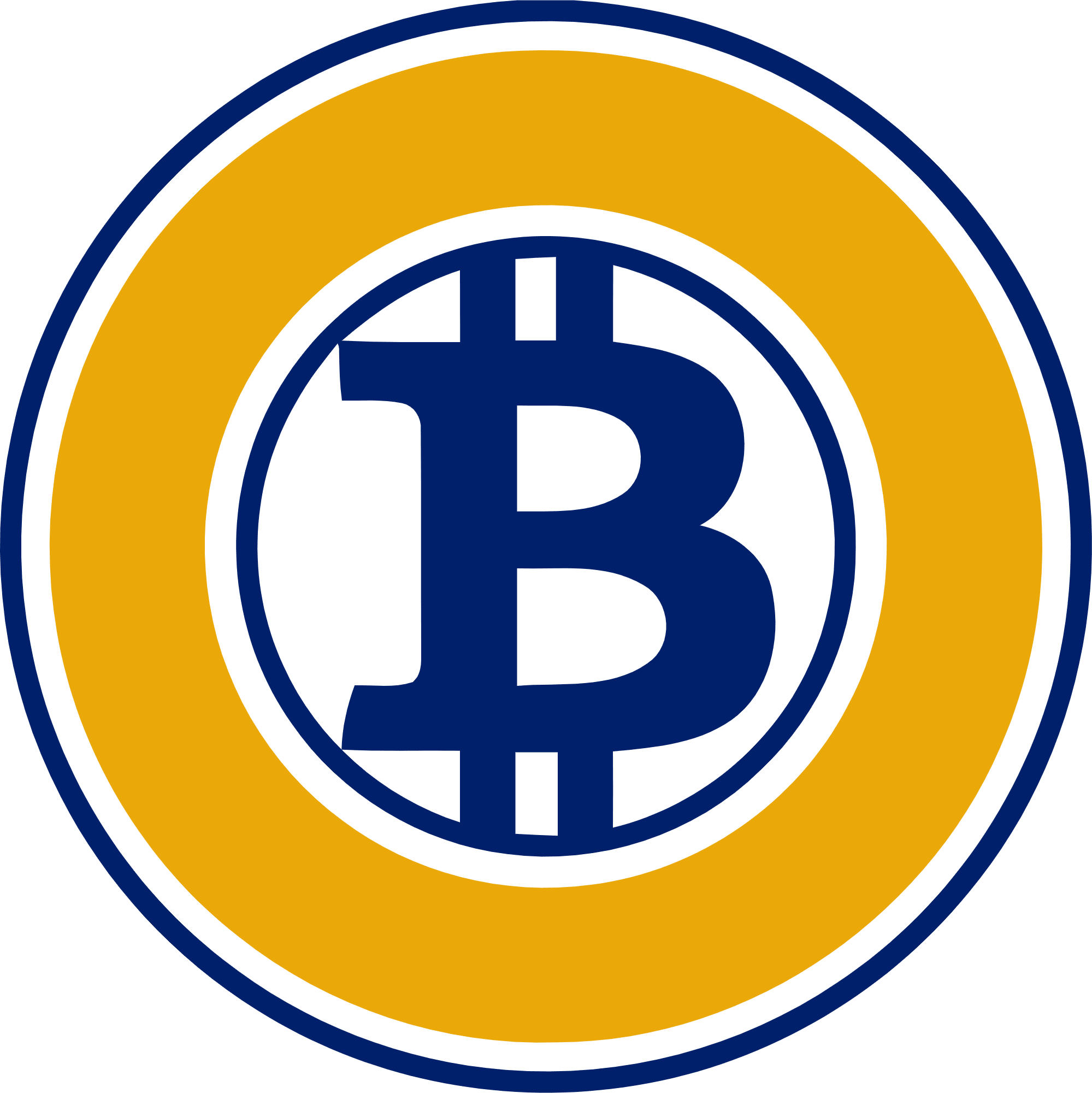 Bitcoin Gold logo in svg format