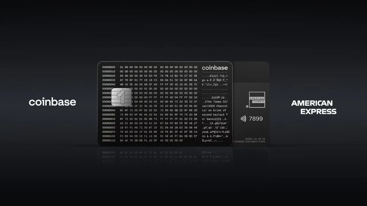 New Coinbase One Card to Launch on the American Express Network. Source: amex