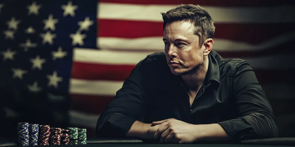 Elon Musk playing poker