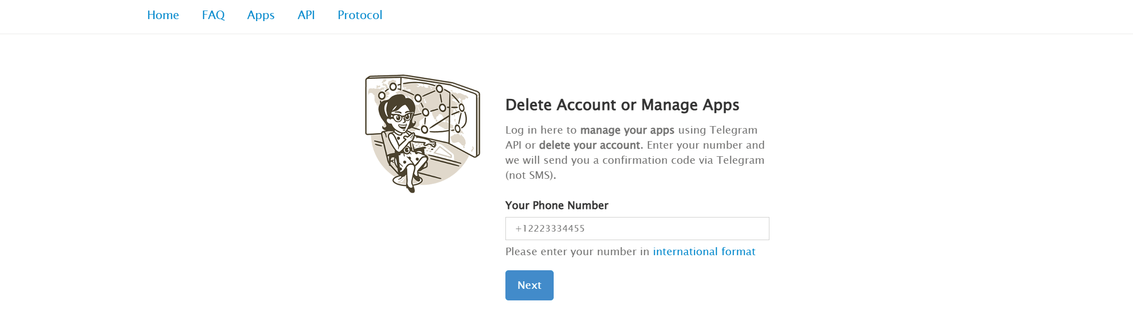 Deactivation Page: How to delete Telegram account in 2025