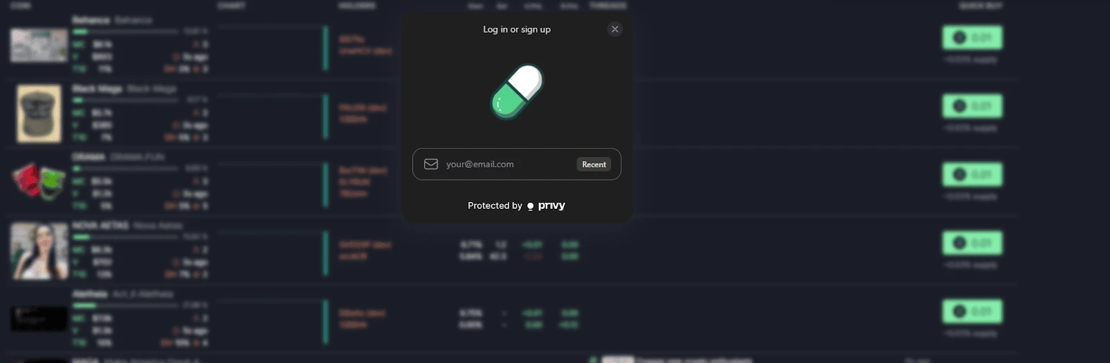 Authorization in the pump.fun terminal. Source: pump.fun.