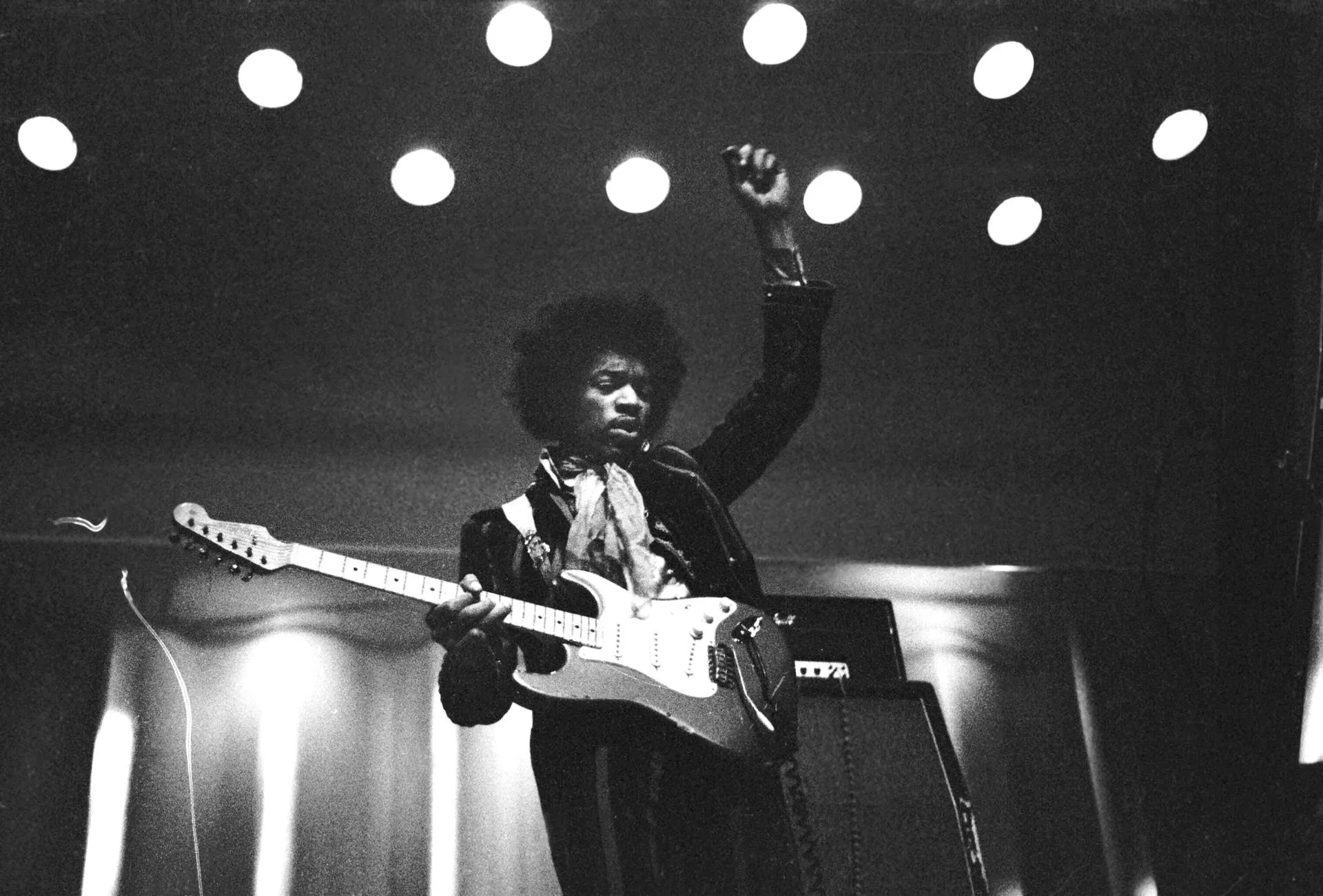 The Jimi Hendrix Experience performed at the Culture House in Helsinki.