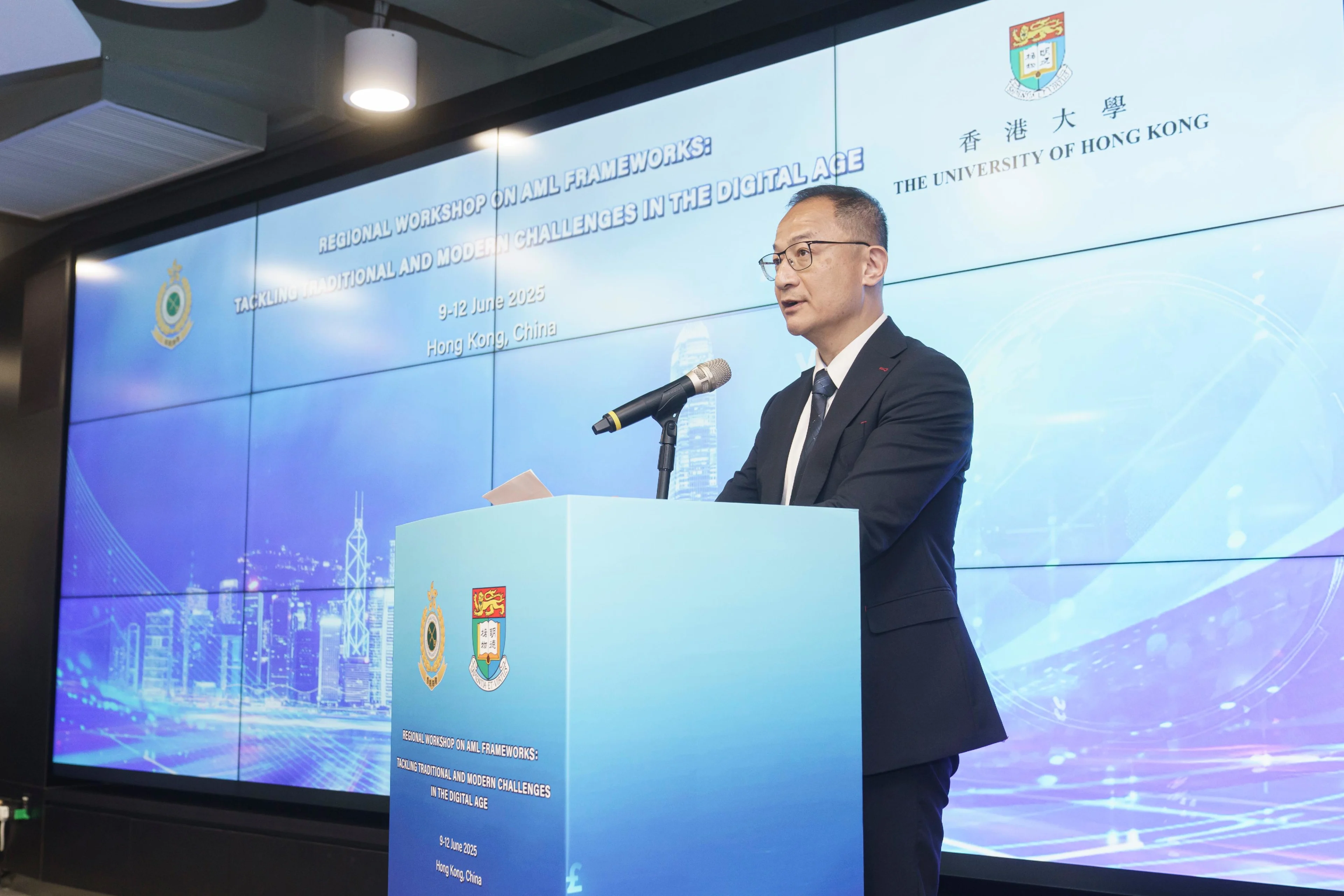 Wong Ho-yin delivering his concluding remarks at the closing ceremony. Source: HK Gov