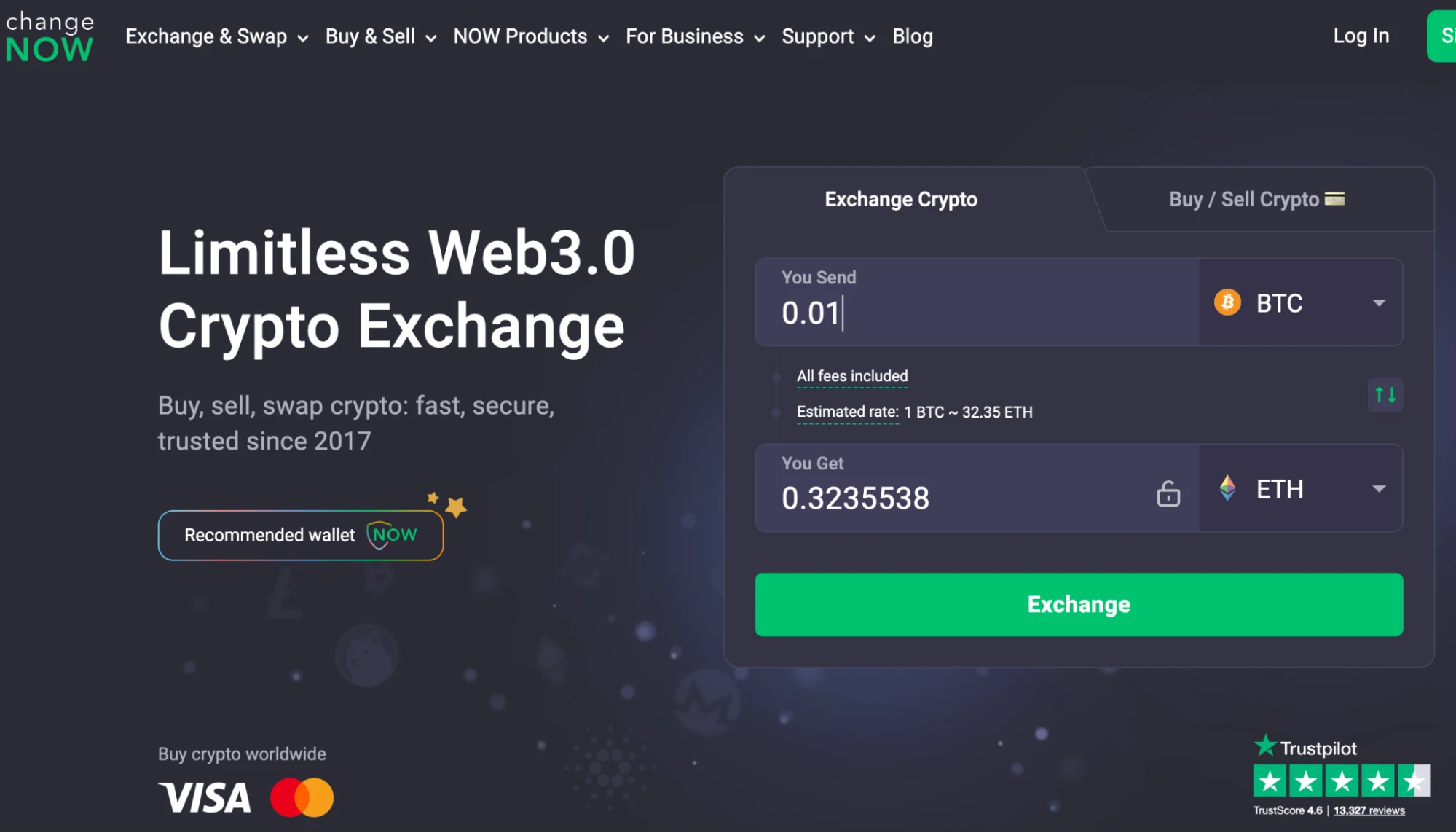 ChangeNOW Review 2026: Features, Fees & Performance