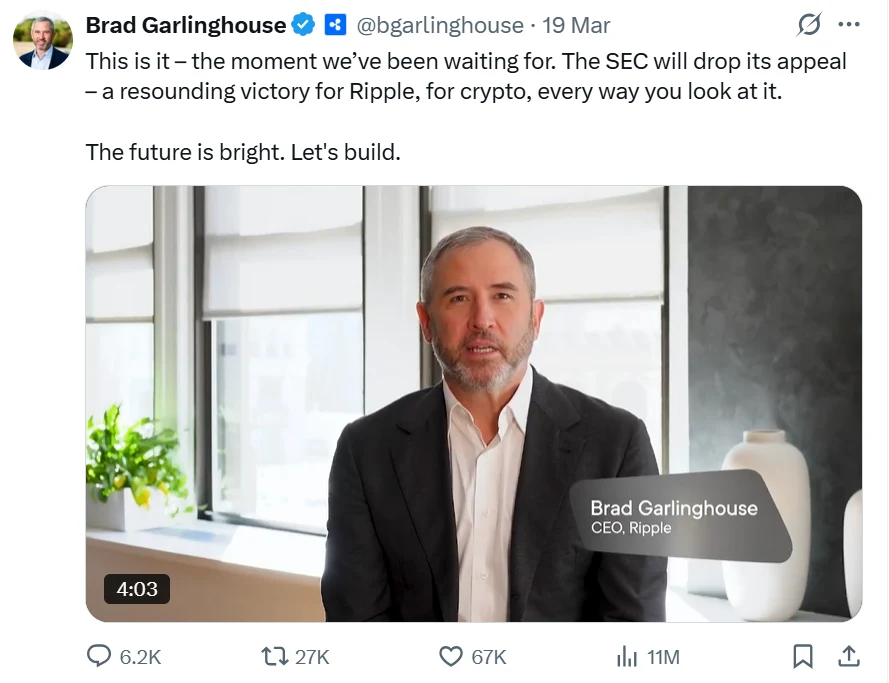 SEC Drops Appeal, Ripple Wins XRP Lawsuit.