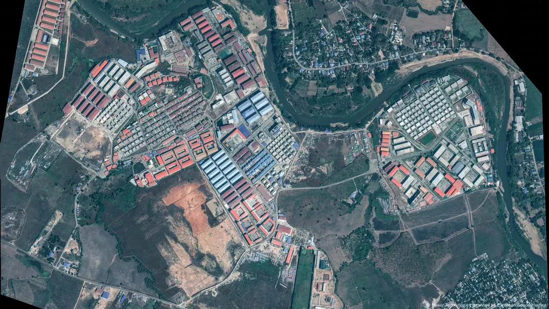 Satellite image of KK Park, January 2024. Source: DW / European Space Imaging.