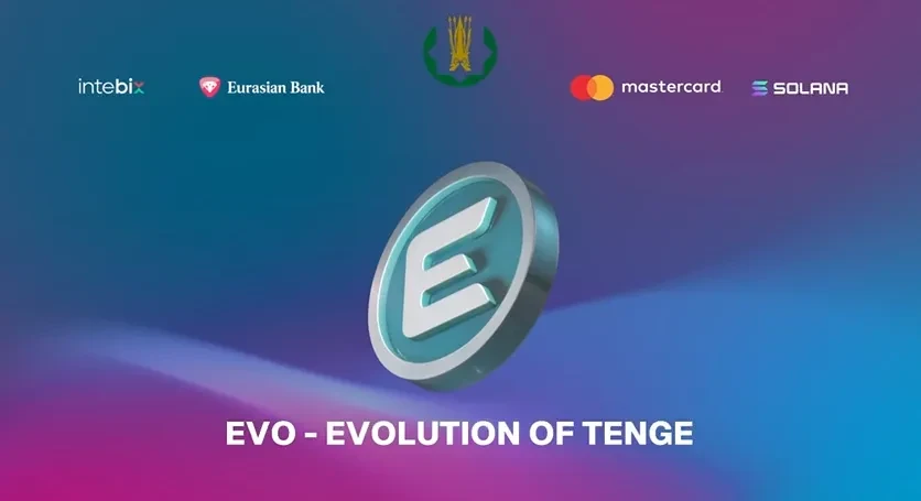 Promotional image of the new tenge-backed stablecoin. Source: Intebix