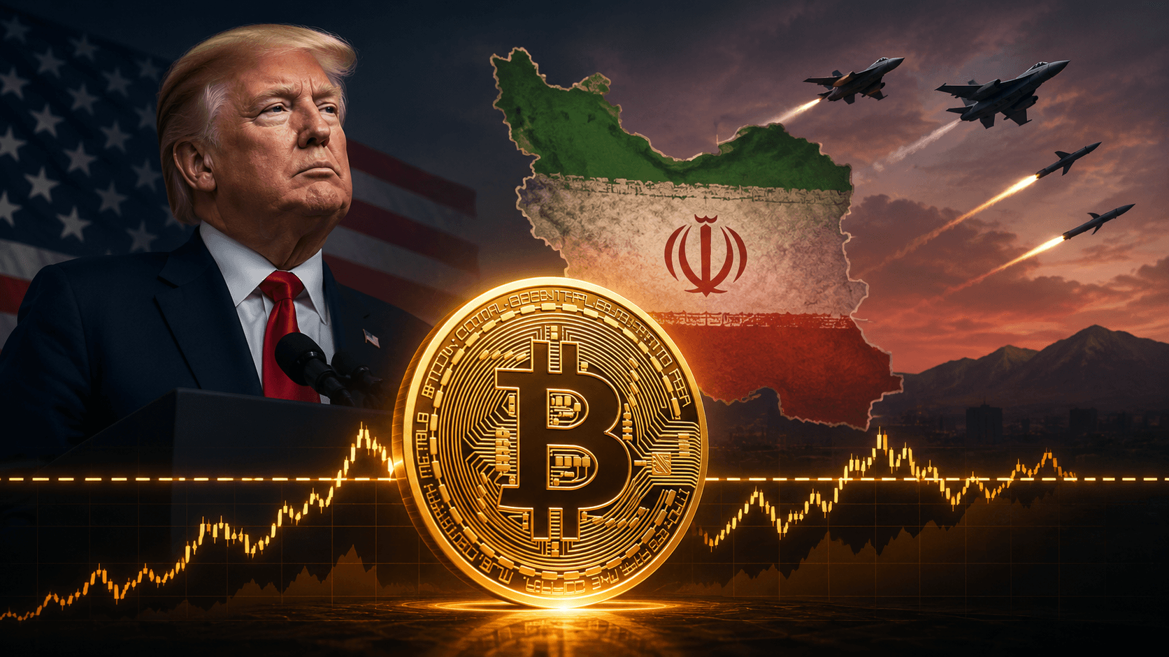 Will Bitcoin Price Hold $65K as Trump Threatens Fresh Strikes on Iran?