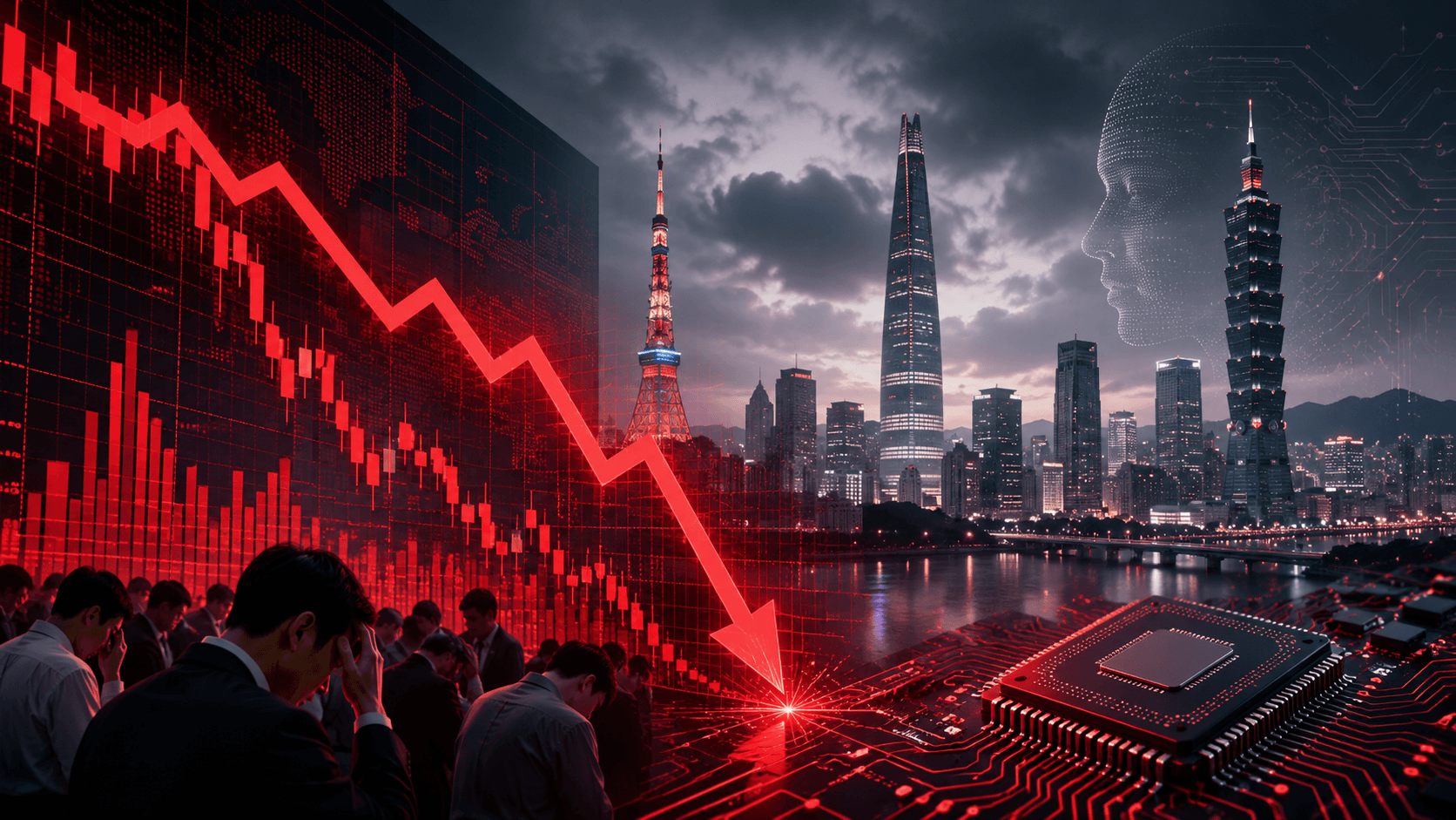 Asian Markets Lose $950B in a Day: AI Fears Hit KOSPI, Nikkei and TAIEX